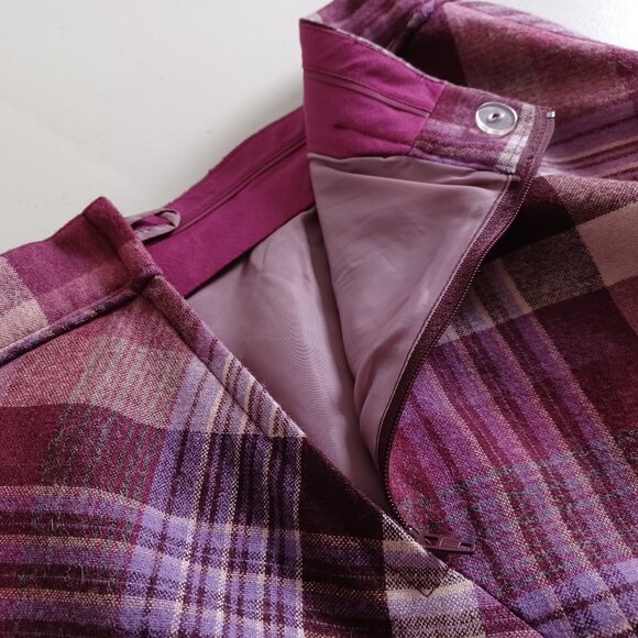 H&M Wool Blend Plaid Mini Skirt - Picture 4 of 13